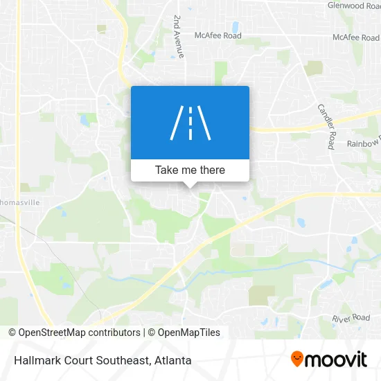 Hallmark Court Southeast map