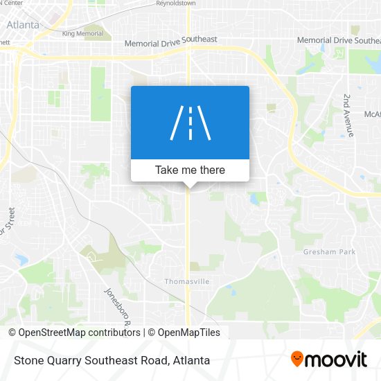 Stone Quarry Southeast Road map