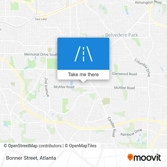 Bonner Street map