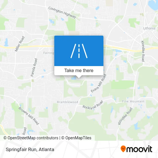 Springfair Run map