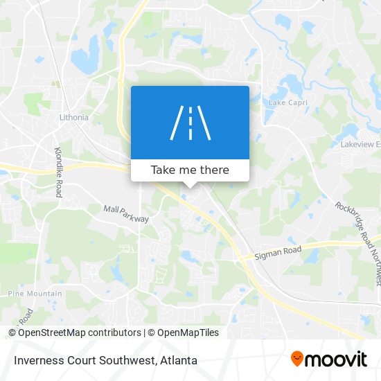 Mapa de Inverness Court Southwest