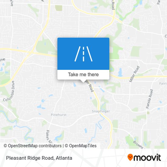 Mapa de Pleasant Ridge Road