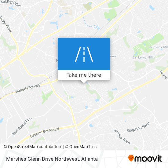 Marshes Glenn Drive Northwest map