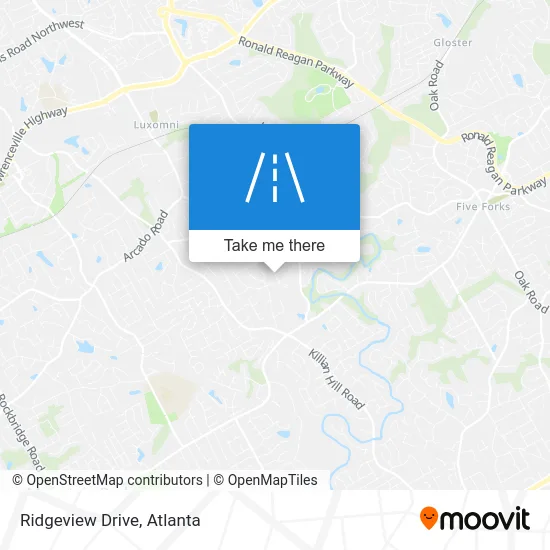 Ridgeview Drive map