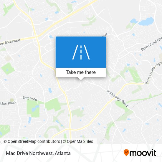 Mac Drive Northwest map