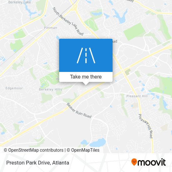 Mapa de Preston Park Drive