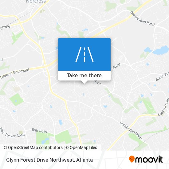 Mapa de Glynn Forest Drive Northwest