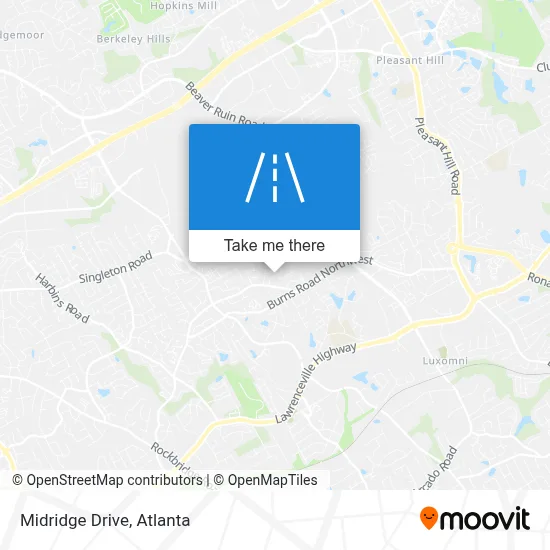 Midridge Drive map