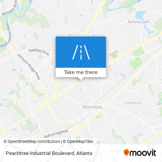 Peachtree Industrial Boulevard map