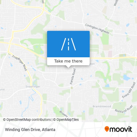 Winding Glen Drive map