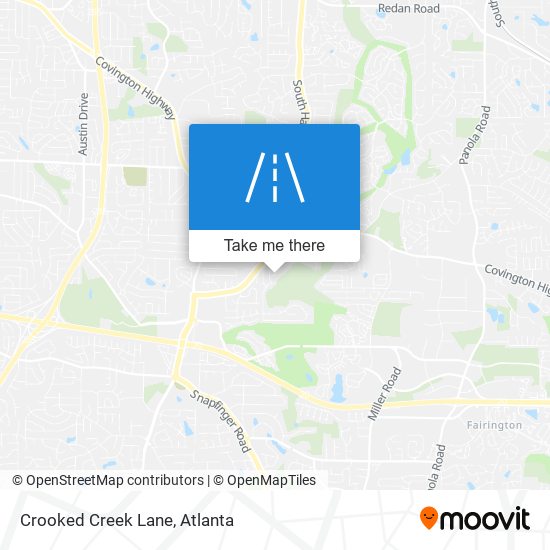 Mapa de Crooked Creek Lane