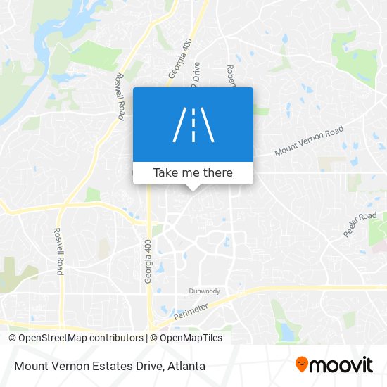 Mapa de Mount Vernon Estates Drive