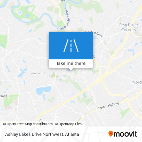 Mapa de Ashley Lakes Drive Northwest