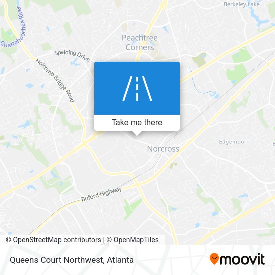 Mapa de Queens Court Northwest