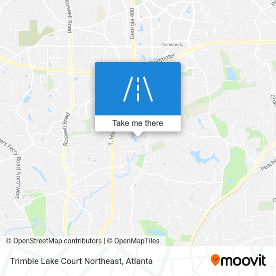 Mapa de Trimble Lake Court Northeast