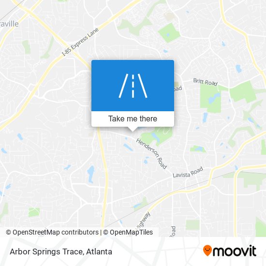 Mapa de Arbor Springs Trace