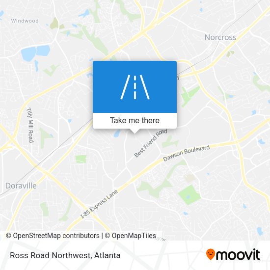 Mapa de Ross Road Northwest