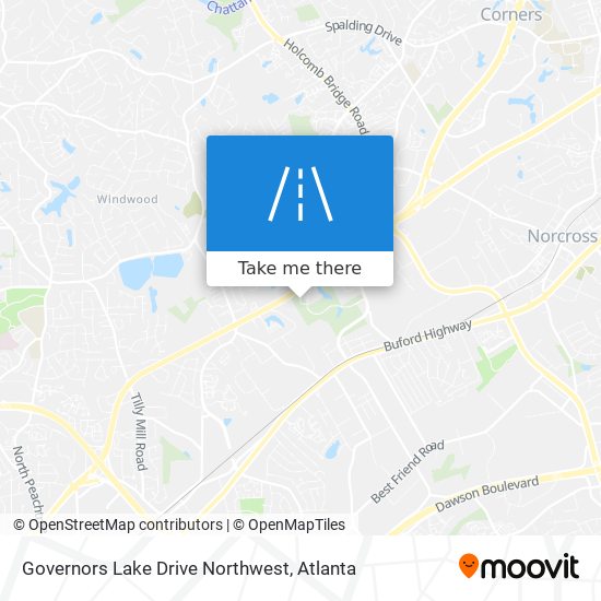 Mapa de Governors Lake Drive Northwest