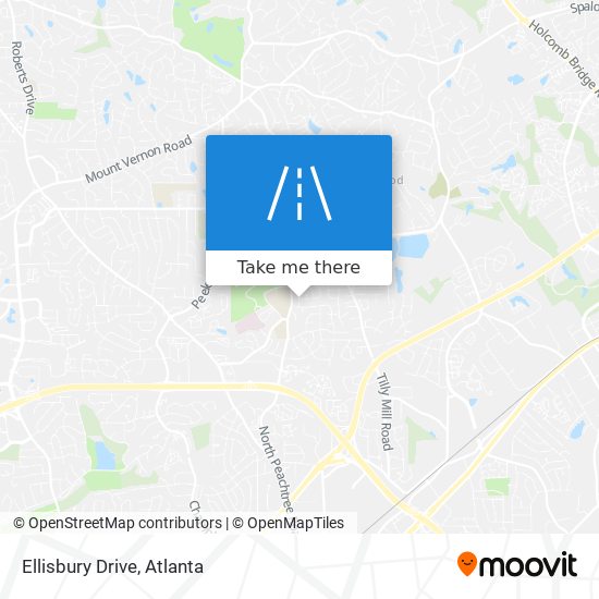 Ellisbury Drive map