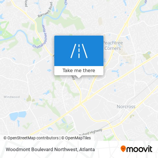 Mapa de Woodmont Boulevard Northwest