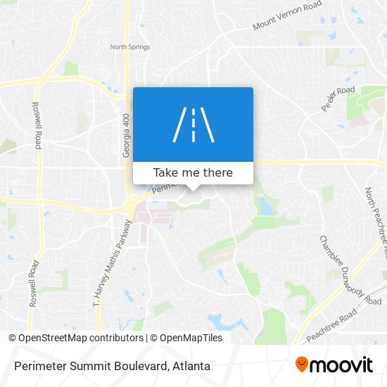 Perimeter Summit Boulevard map