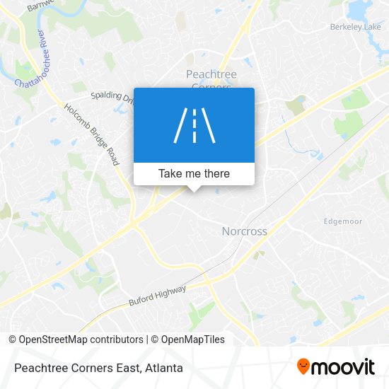 Mapa de Peachtree Corners East