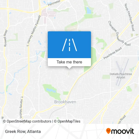 Greek Row map