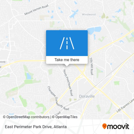 East Perimeter Park Drive map