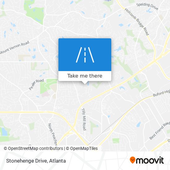 Mapa de Stonehenge Drive