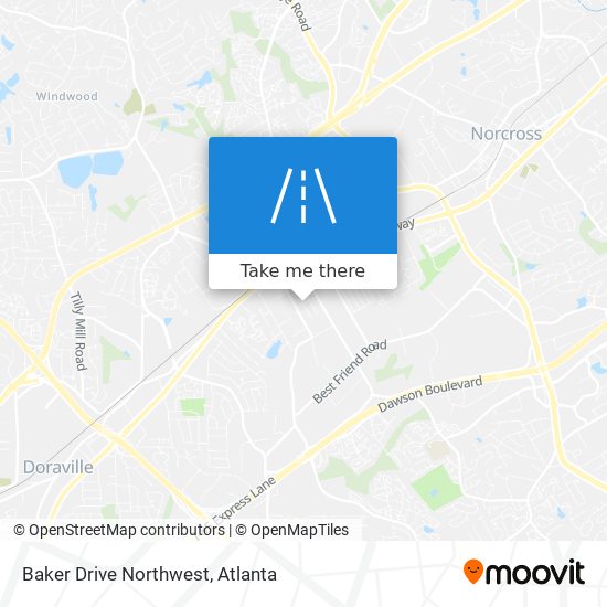 Mapa de Baker Drive Northwest