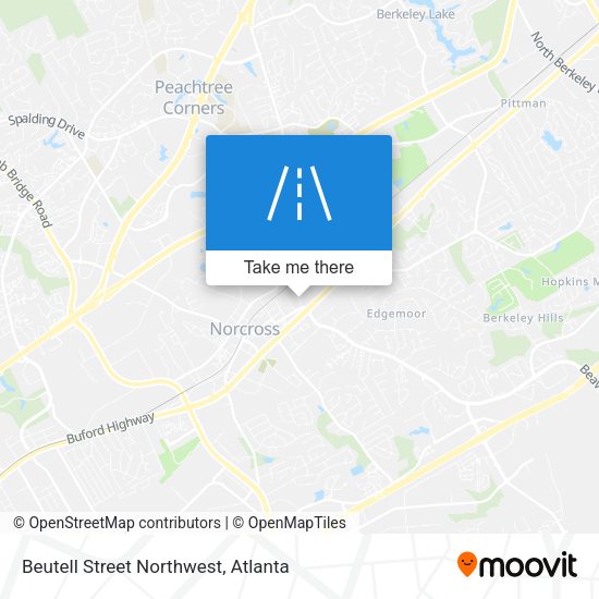 Beutell Street Northwest map