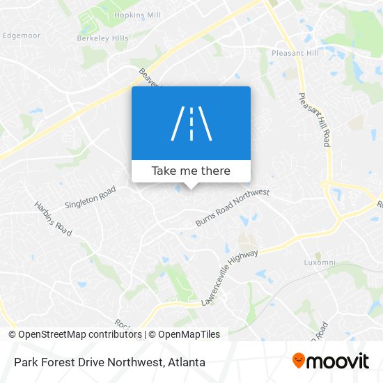 Mapa de Park Forest Drive Northwest