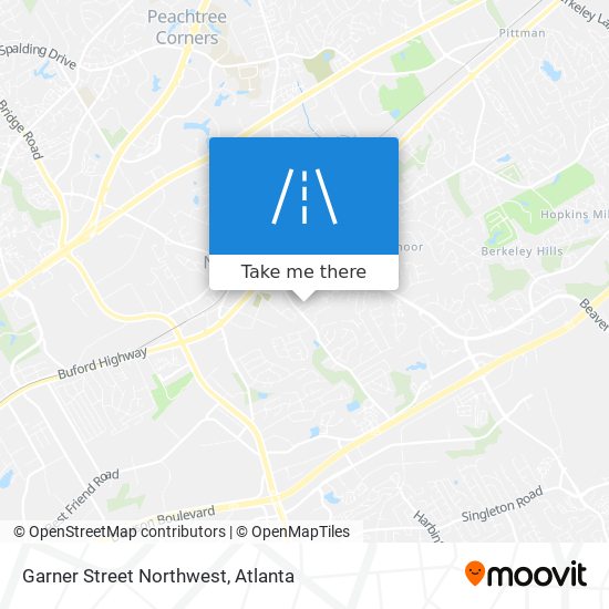 Mapa de Garner Street Northwest