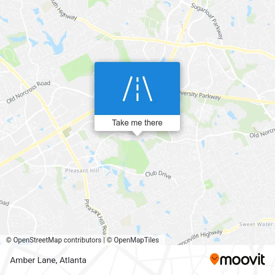 Amber Lane map