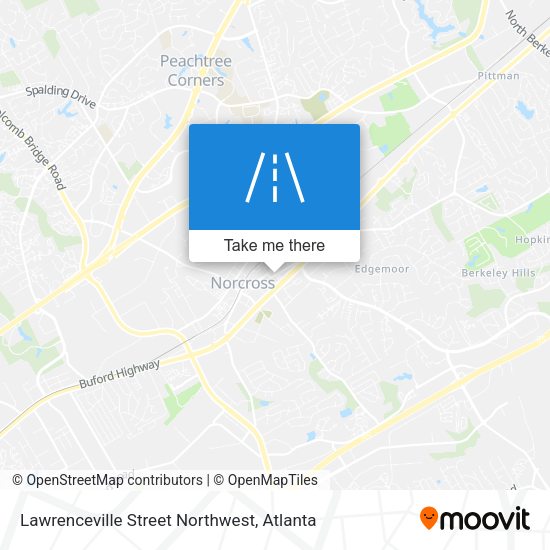 Mapa de Lawrenceville Street Northwest