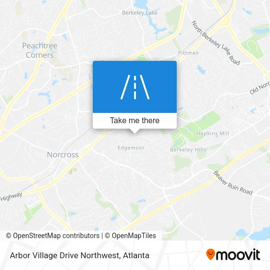 Arbor Village Drive Northwest map