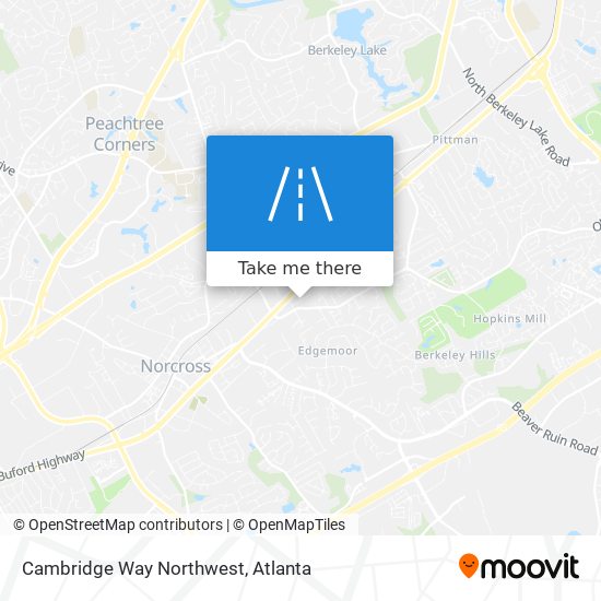 Mapa de Cambridge Way Northwest