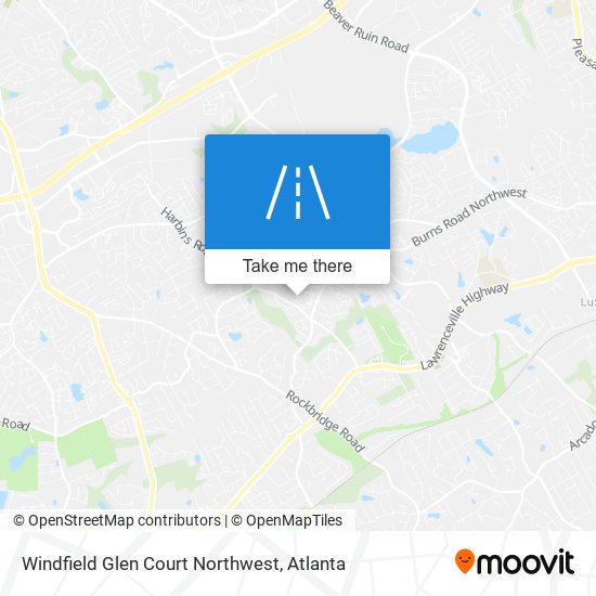 Windfield Glen Court Northwest map