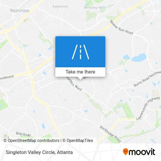 Mapa de Singleton Valley Circle