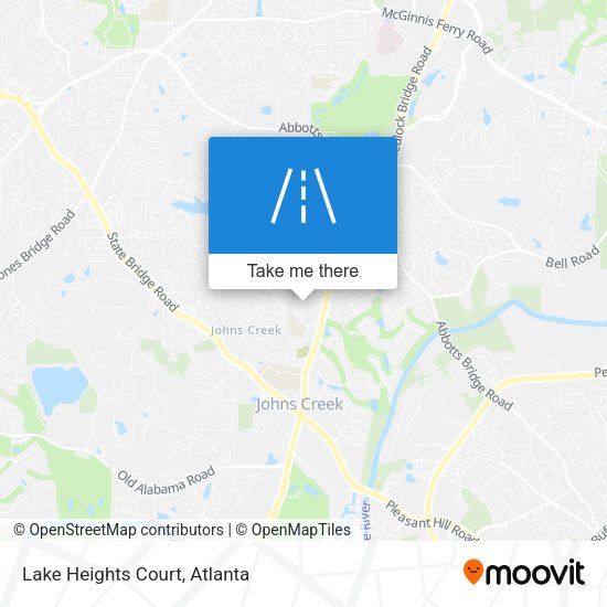 Lake Heights Court map