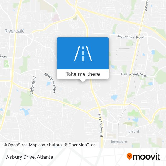 Asbury Drive map