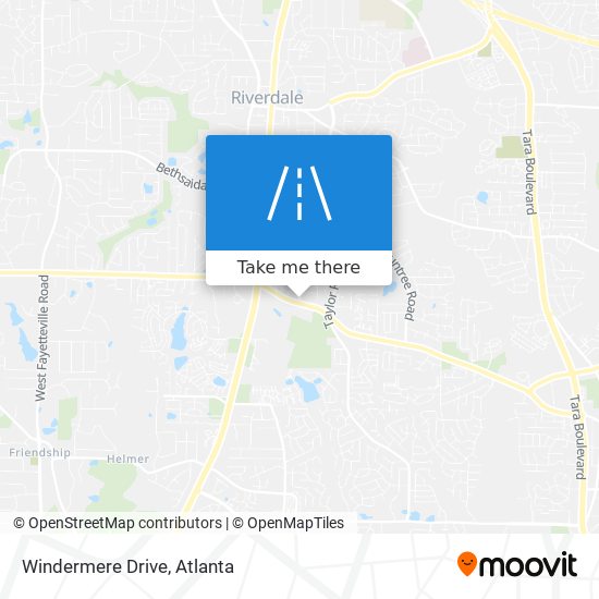 Mapa de Windermere Drive