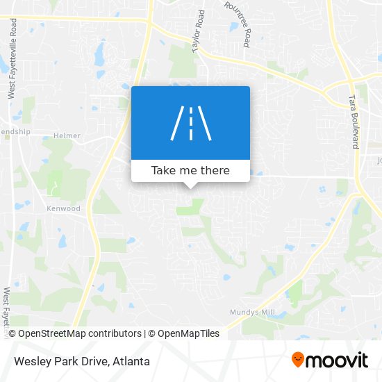 Mapa de Wesley Park Drive