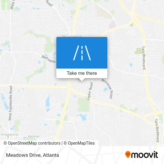 Meadows Drive map