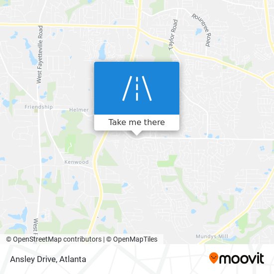 Ansley Drive map