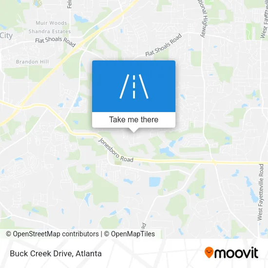 Buck Creek Drive map