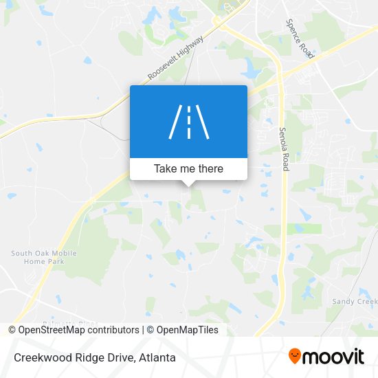 Creekwood Ridge Drive map