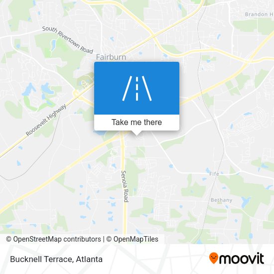 Bucknell Terrace map