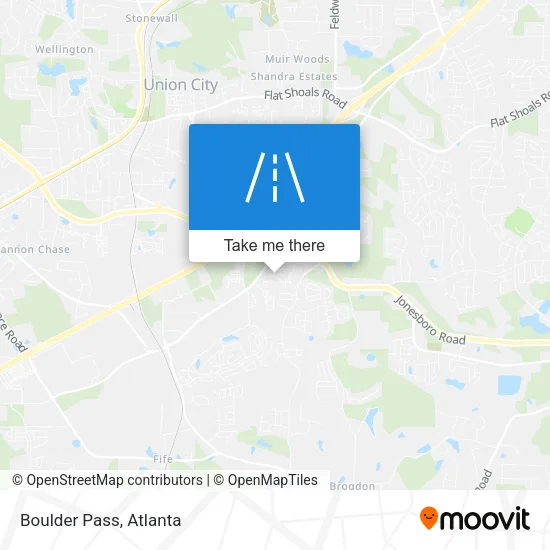 Boulder Pass map