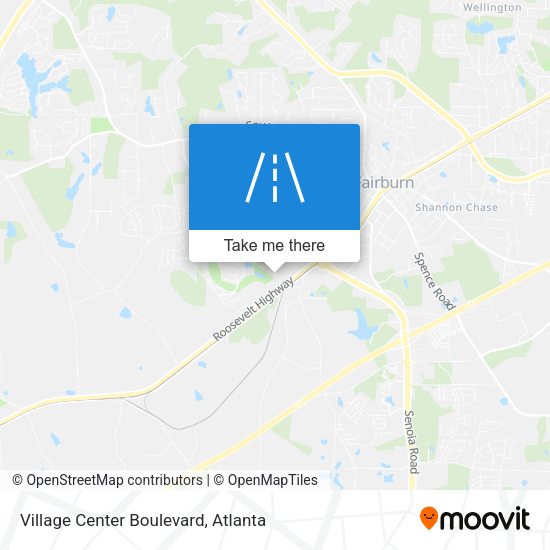 Village Center Boulevard map
